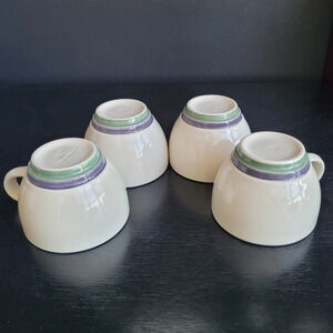 Pfaltzgraff Mountain Shadow Pattern Coffee  Cups Set of Four USA